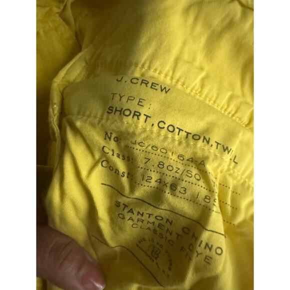 J. Crew Yellow Stanton Shorts - Picture 8 of 9